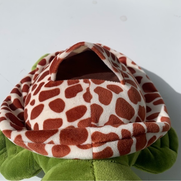Zoo Friends Sea Turtle Stuffed Animal with pocket on top. - Picture 5 of 10